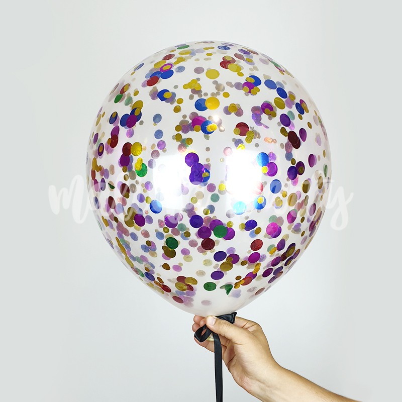 Воздушный шар 45 см с конфетти 1 штука