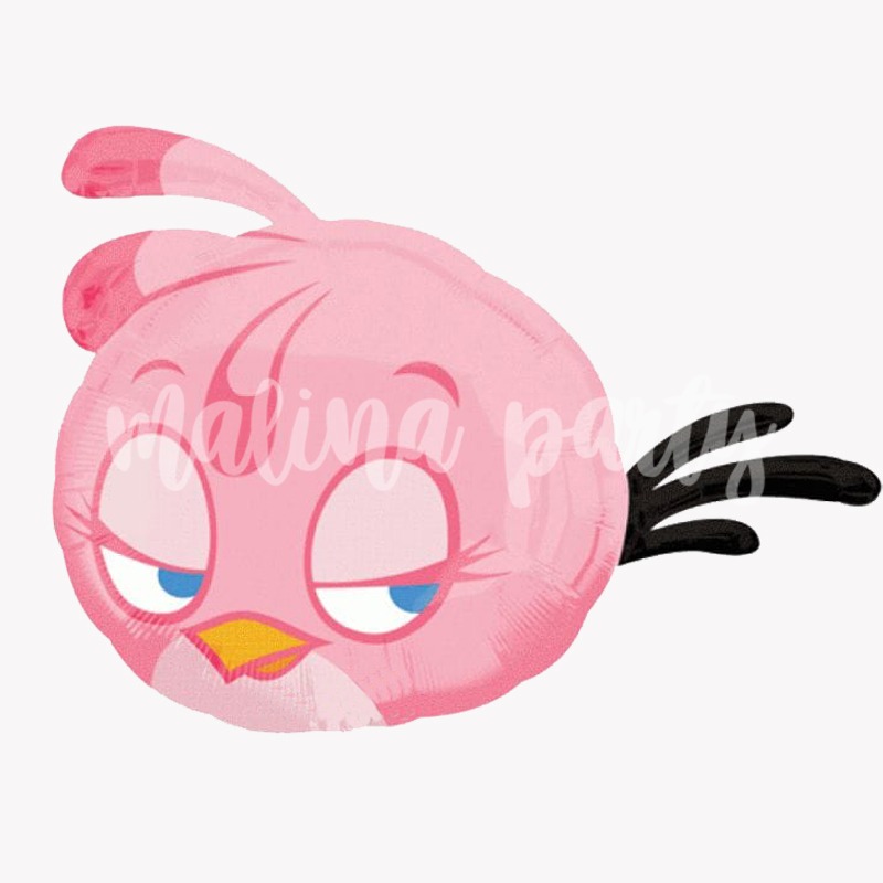 Воздушный шар Angri Bird розовая