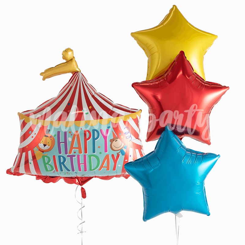 Воздушный шар С днем рождения цирковой