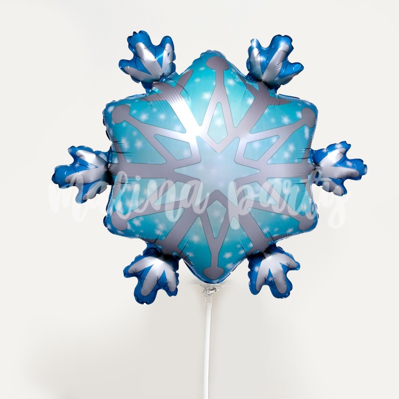 Воздушный шар мини фигура Снежинка