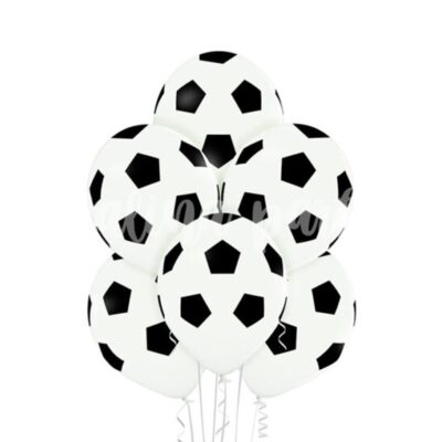 Воздушный шар с рисунком футбольный мяч