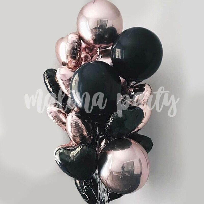 Набор воздушных шаров с гелием Радужная цифра и леденцы на день рождения