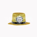 Мини-шляпа золото на резинке 1 шт