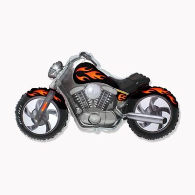 Воздушный шар Мотоцикл черно-оранжевый
