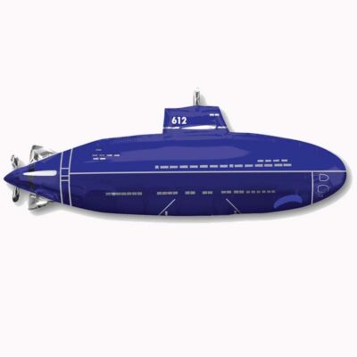 Воздушный шар Подводная лодка синяя