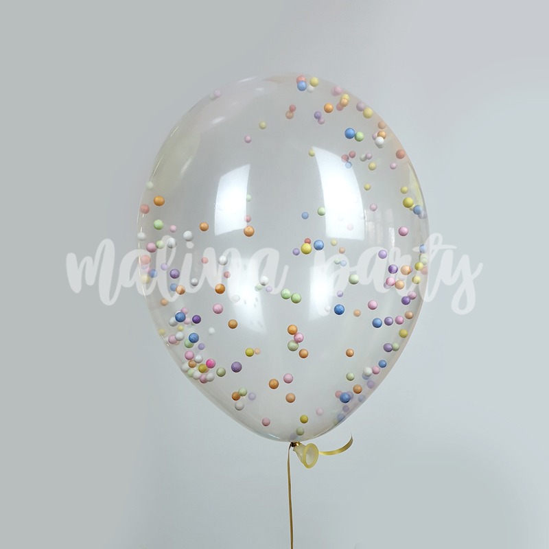 Воздушный шар с контрастным конфетти 1 штука