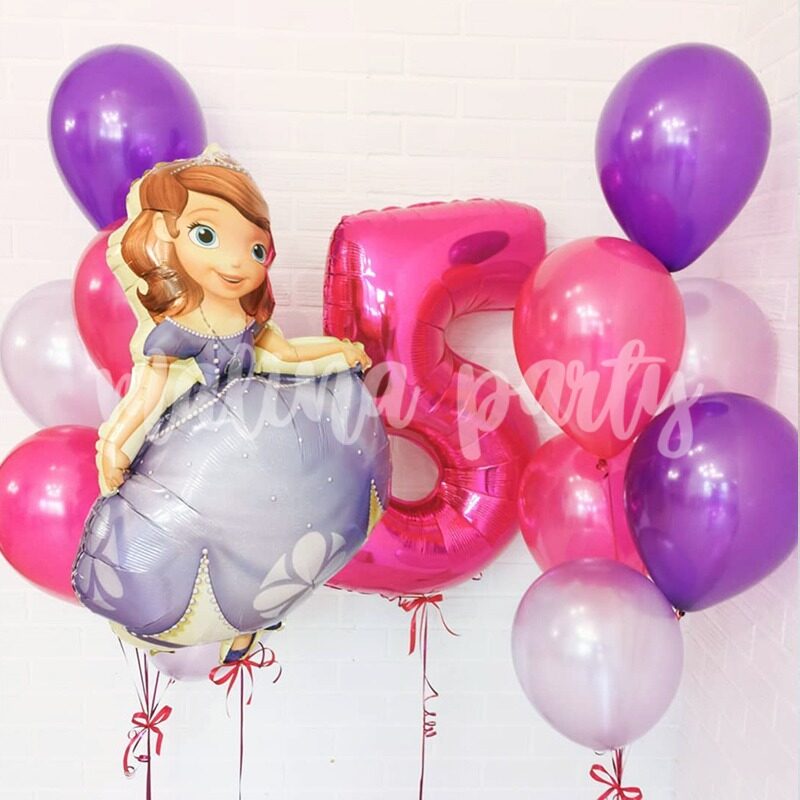 Набор воздушных шаров Человек Паук и цифра на день рождения