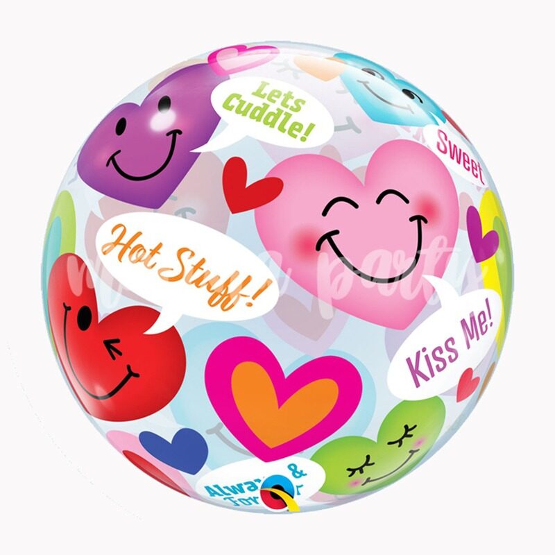 Воздушный шар бабл С днем рождения сладости