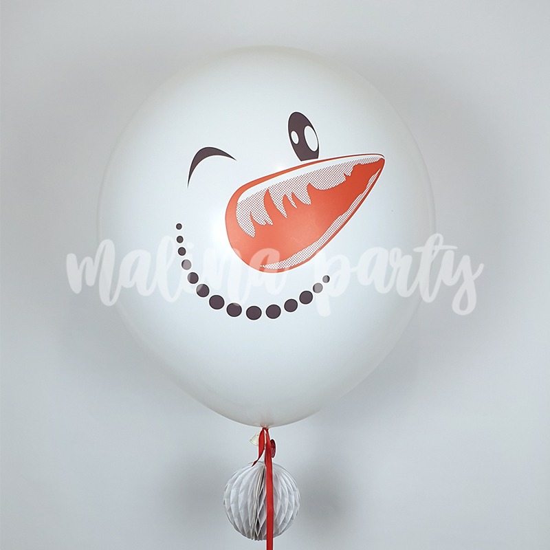 Большой воздушный шар гелиевый белый с хвостом тассел