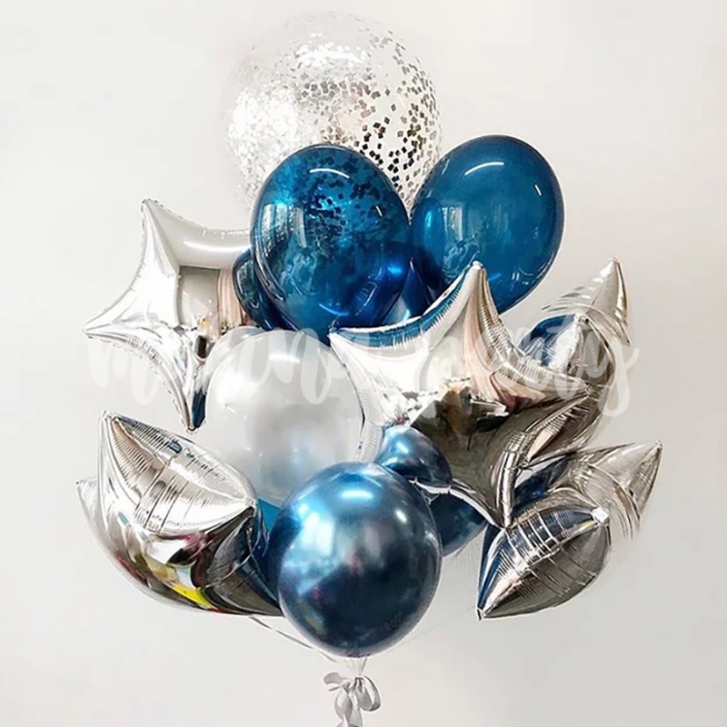 Набор воздушных шаров с гелием Три кота Карамелька на день рождения
