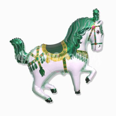 Воздушный шар Лошадь цирковая зеленая