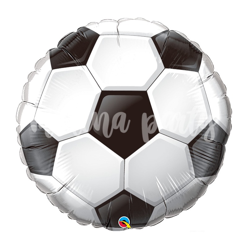 Воздушный шар с рисунком футбольный мяч 10 штук