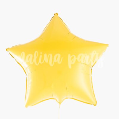 Воздушный шар звезда желтый