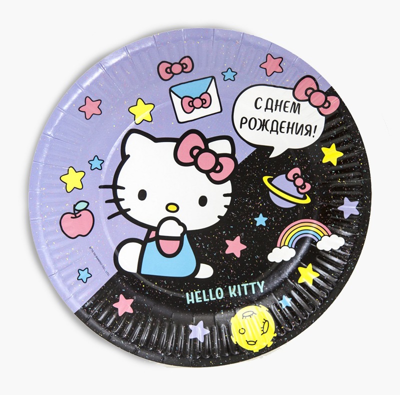 Тарелка бумажная Hello Kitty 23 см 6 шт