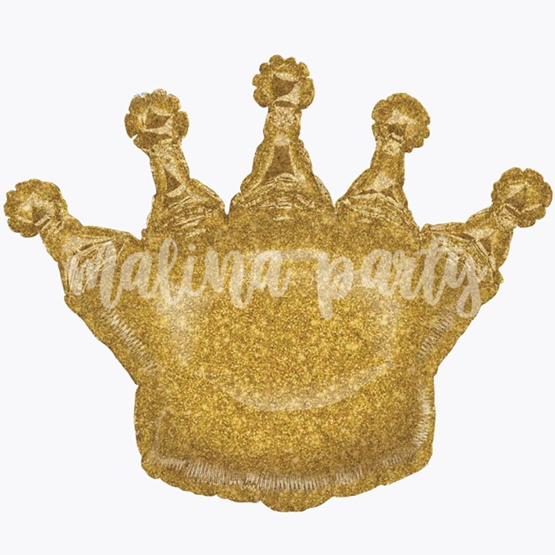 Воздушный шар Корона золото голография