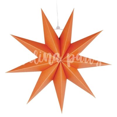 Звезда бумажная 45 см персиковая