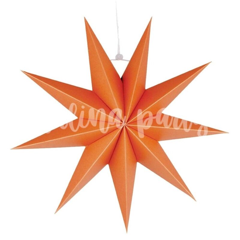 Звезда бумажная 45 см персиковая
