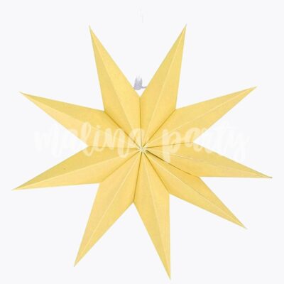Звезда бумажная 45 см желтая
