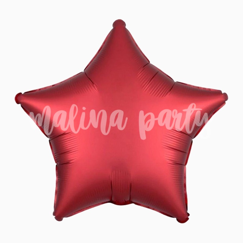Воздушный шар звезда Розовые полосы