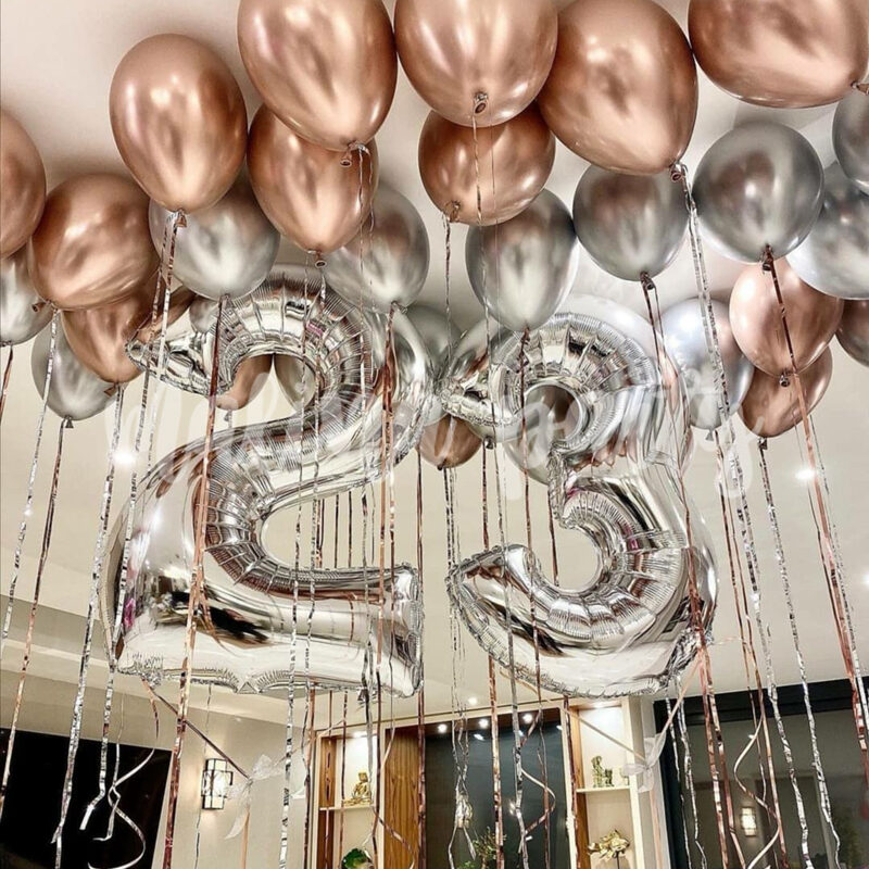 Набор воздушных шаров на 1 год с облаком на день рождения