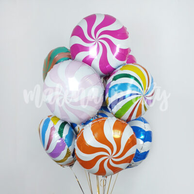 Букет воздушных шаров Леденцы цветные
