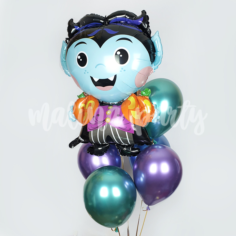 Набор воздушных шаров с гелием Три кота Карамелька на день рождения