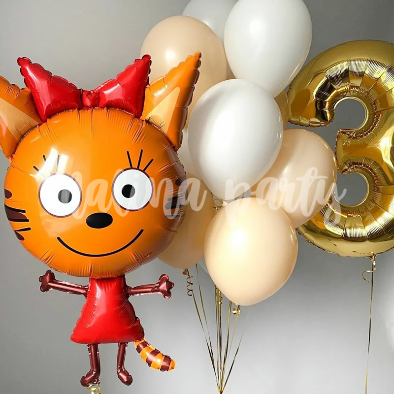 Набор воздушных шаров на 3 года Карамелька на день рождения