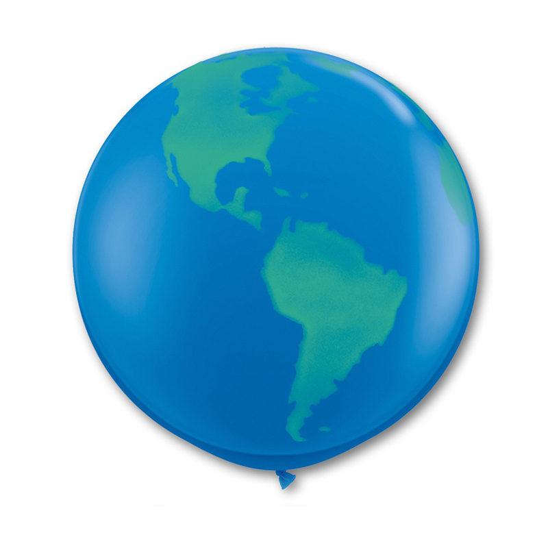 Огромный шар гелиевый планета земля 80 см