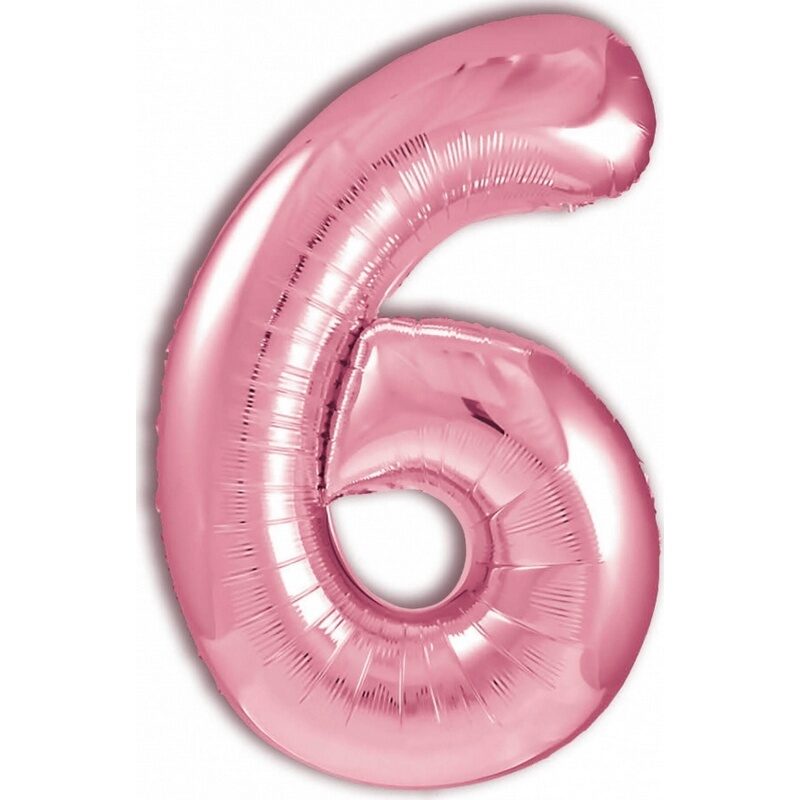 Воздушный шар цифра 8 Розовый фламинго