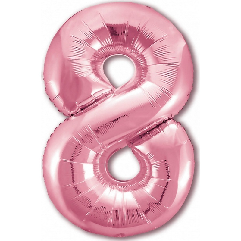 Воздушный шар цифра 2 Розовый фламинго