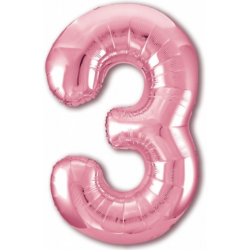 Воздушный шар цифра 9 Розовый фламинго