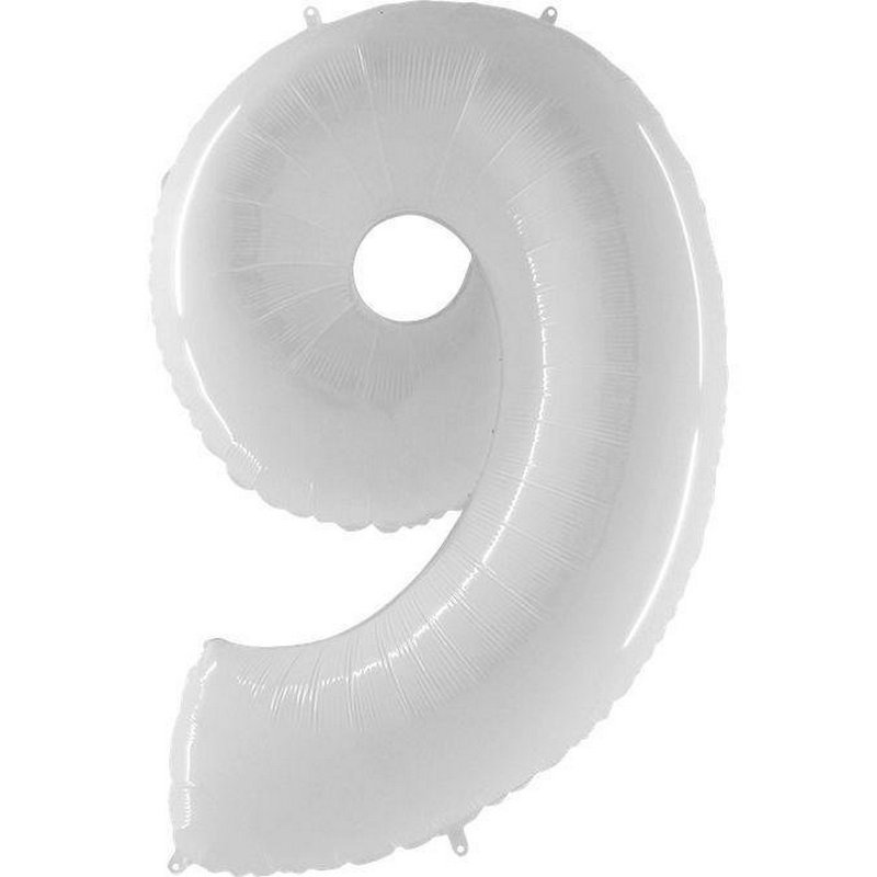 Воздушный шар цифра 6 с рисунком зебра