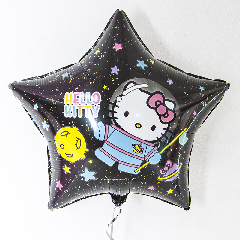 Воздушный шар звезда Мрамор фиолетовый