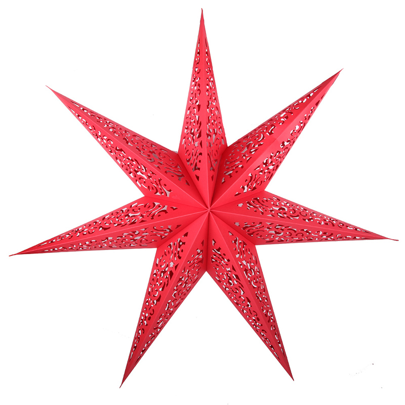 Звезда бумажная красная 45 см