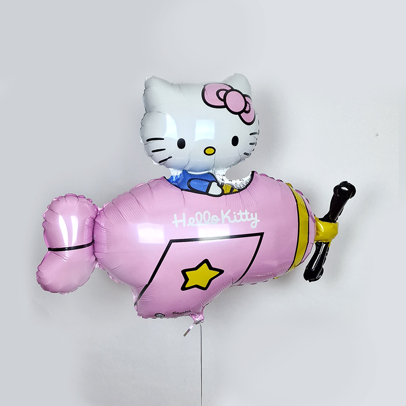 Воздушный шар Hello Kitty самолет розовый