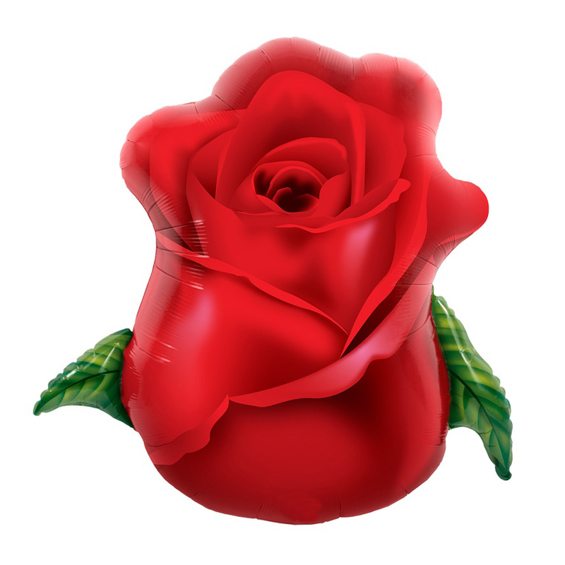 Воздушный шар Роза красная бутон