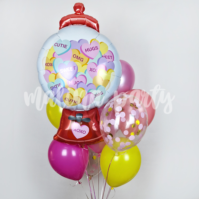 Букет воздушных шаров конфетная машина