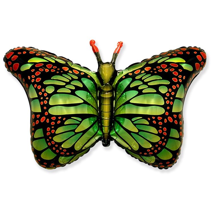 Воздушный шар бабочка зеленая