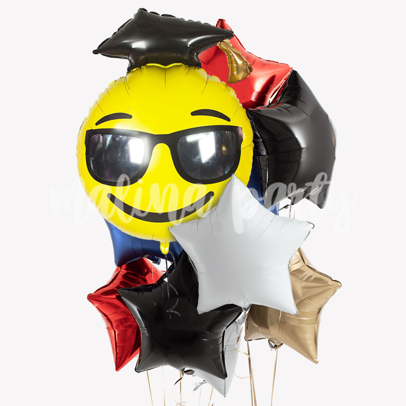 Набор воздушных шаров с гелием на 1 сентября с карандашом