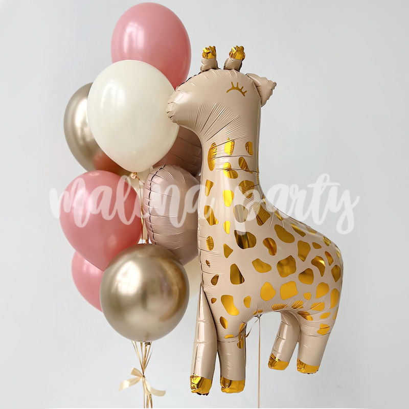 Набор воздушных шаров Жираф и пастель