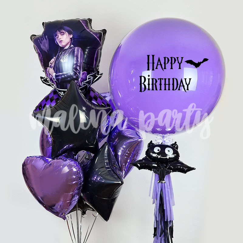 Воздушный шар с молнией Happy birthday