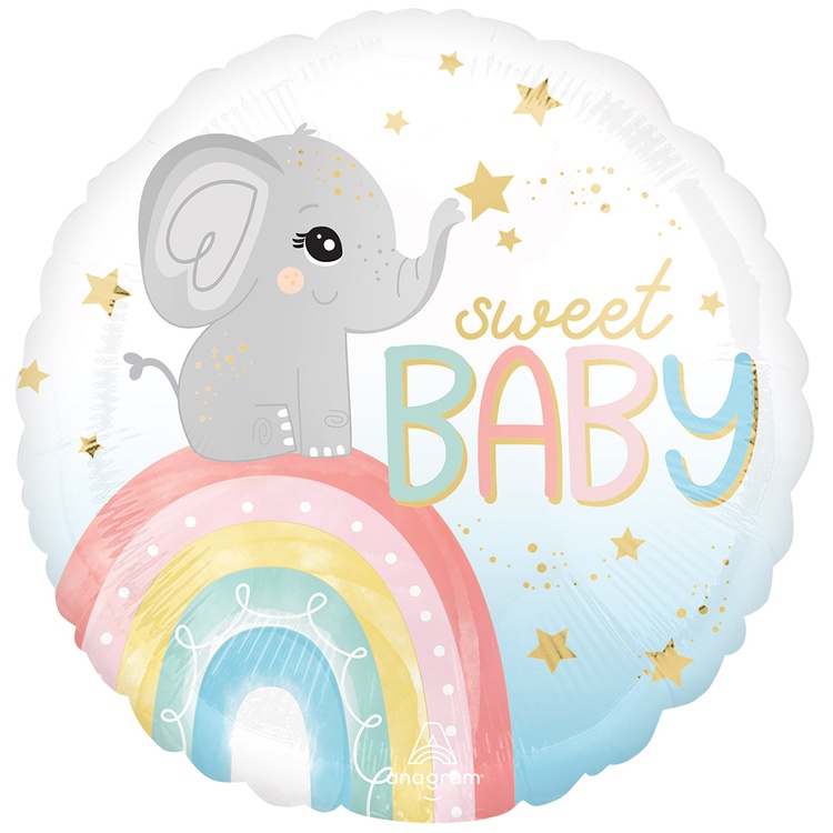 Шар круглый слоненок на радуге Шар круглый слоненок на радуге