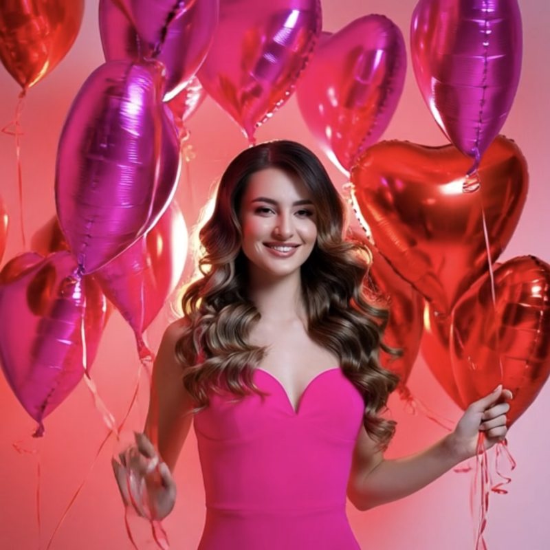 Воздушный шар Котенок серый