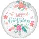 Воздушный шар круг Строительная техника Happy birthday